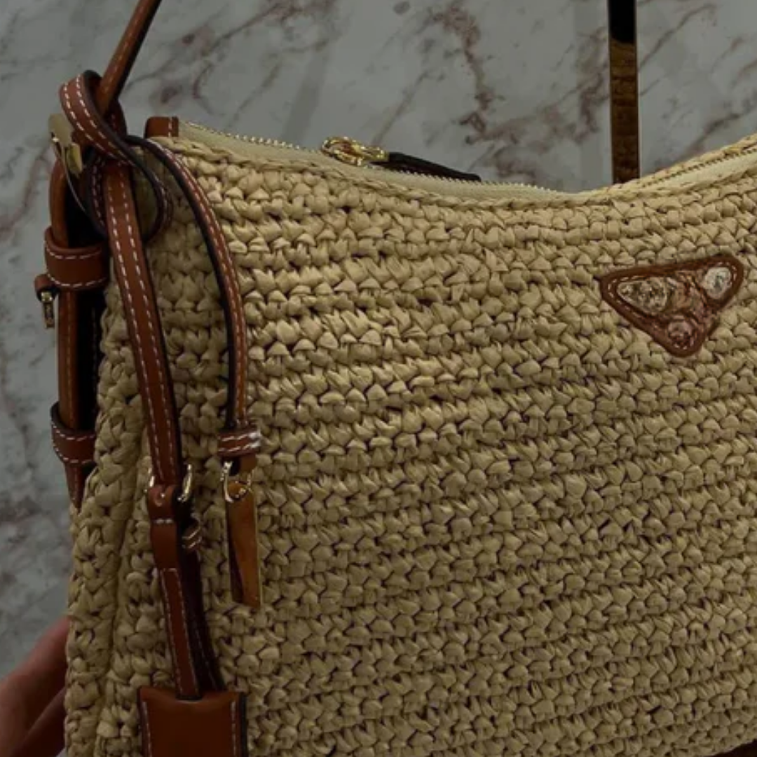 Bag Prd Amé in Crochet & Leather – Large