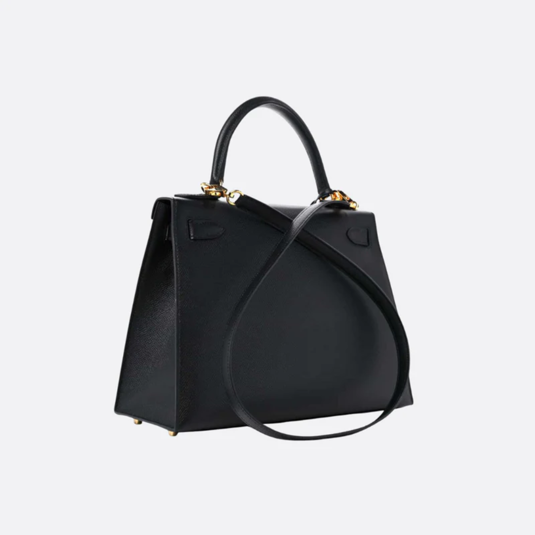 Bag 28 Kly with Gold Hardware in Black