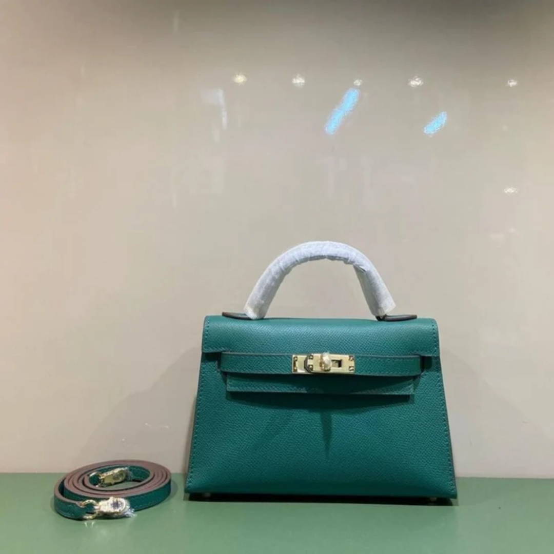Bag 20 Kly with Gold Hardware in Green