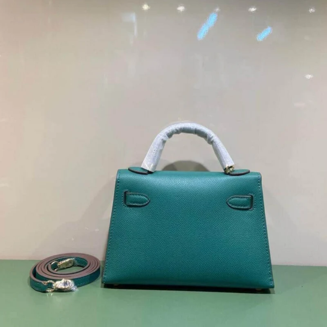 Bag 20 Kly with Gold Hardware in Green