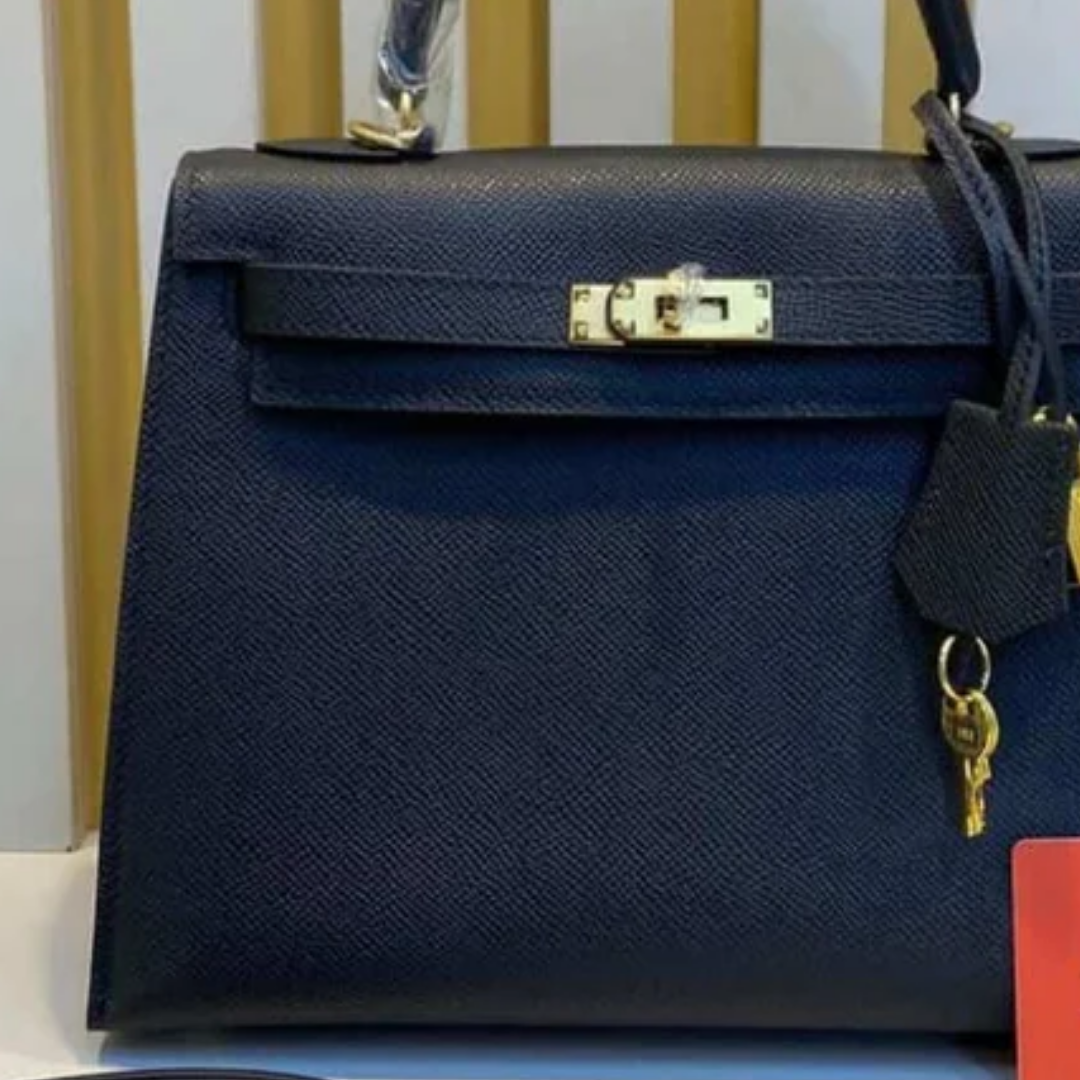 Bag 28 Kly with Gold Hardware in Black