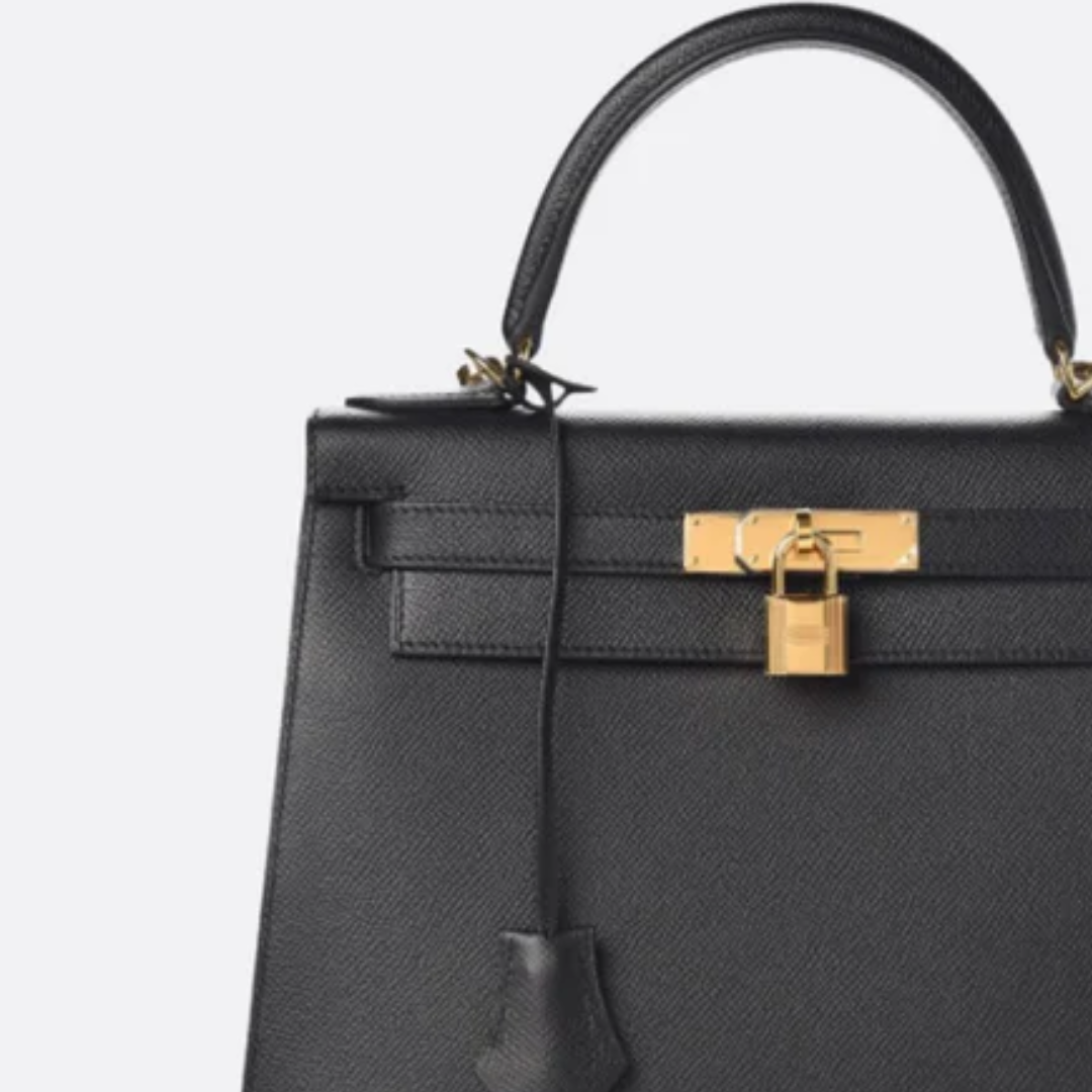 Bag 25 Kly with Gold Hardware in Black