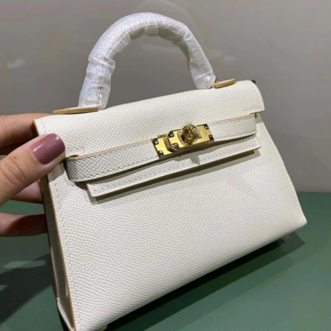 Bag 20 Kly with Gold Hardware in Off-White