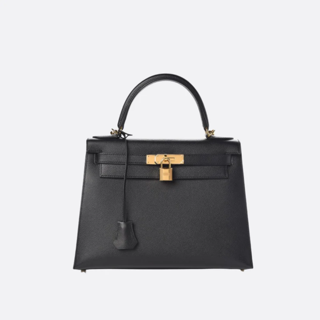 Bag 25 Kly with Gold Hardware in Black