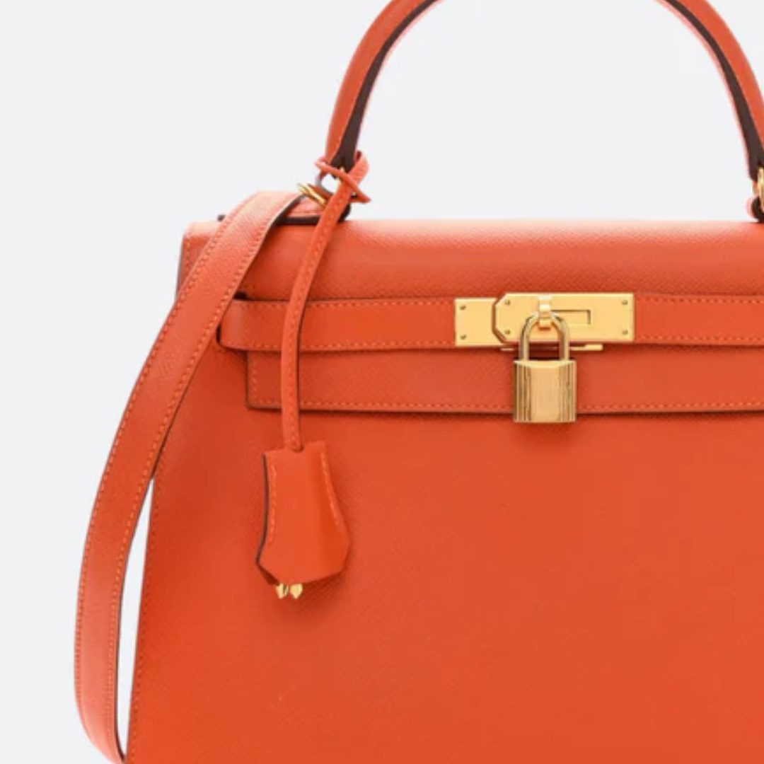 Bag 25 Kly with Gold Hardware in Orange