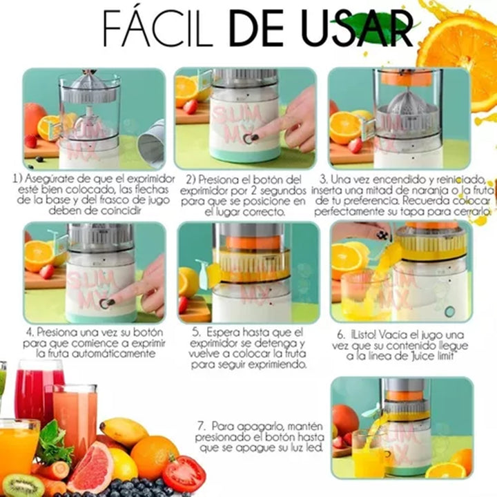 Exprimidor De Naranja Recargable Portati