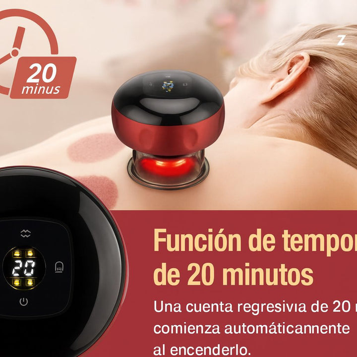 MASAJEADOR ELECTRICO VENTOSA CON ACEITE