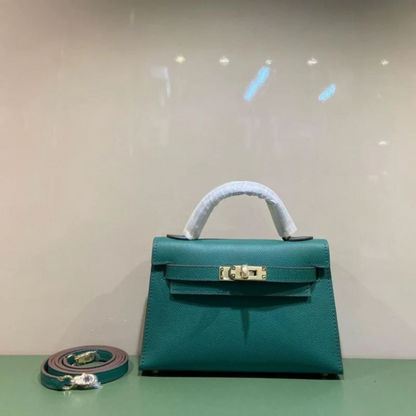 Bag 20 Kly with Gold Hardware in Green