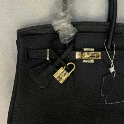 Bag 25 Brk with Gold Hardware in Black