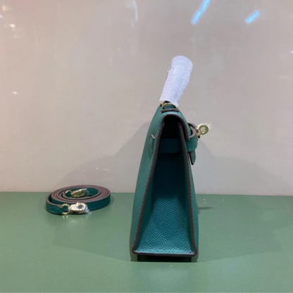 Bag 20 Kly with Gold Hardware in Green