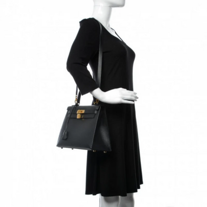 Bag 25 Kly with Gold Hardware in Black