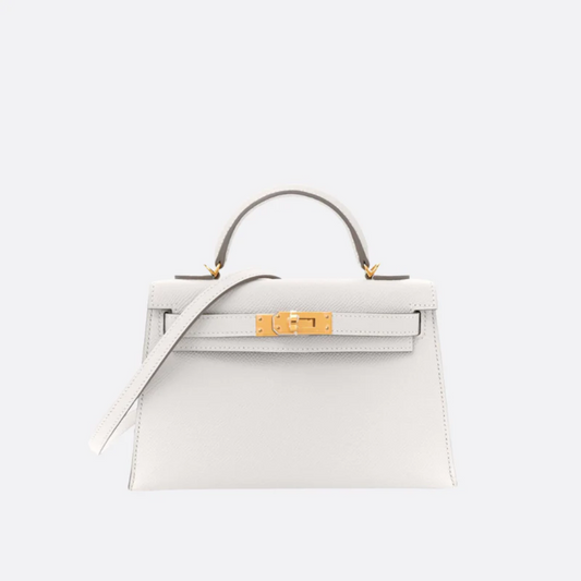 Bag 20 Kly with Gold Hardware in Off-White