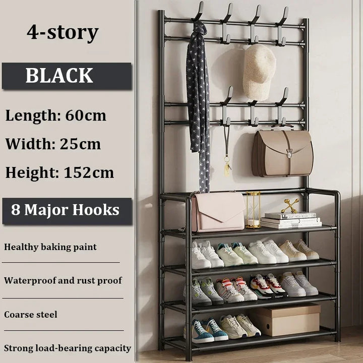 MultiZapatero 4 en 1 - Perchero Organizador Zapatero Estante