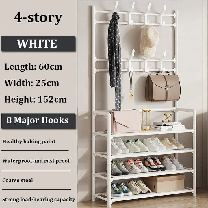 MultiZapatero 4 en 1 - Perchero Organizador Zapatero Estante