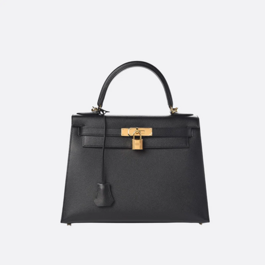 Bag 25 Kly with Gold Hardware in Black