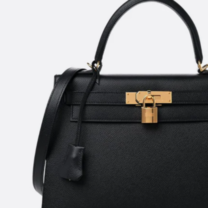 Bag 28 Kly with Gold Hardware in Black