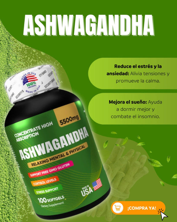 ASHWAGANDHA - Compra 1 y llévate 2 unidades