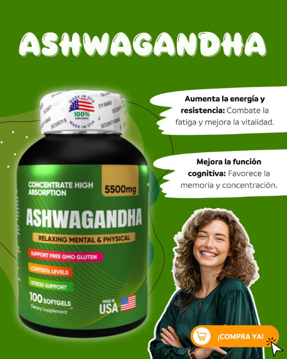 ASHWAGANDHA - Compra 1 y llévate 2 unidades
