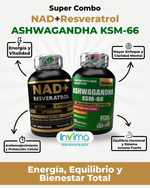 Nad x1 + Ashwagandha x1 + Obsequio