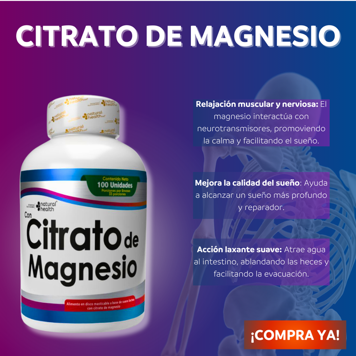 Citrato de Magnesio - Compra 1 y llévate 2 unidades
